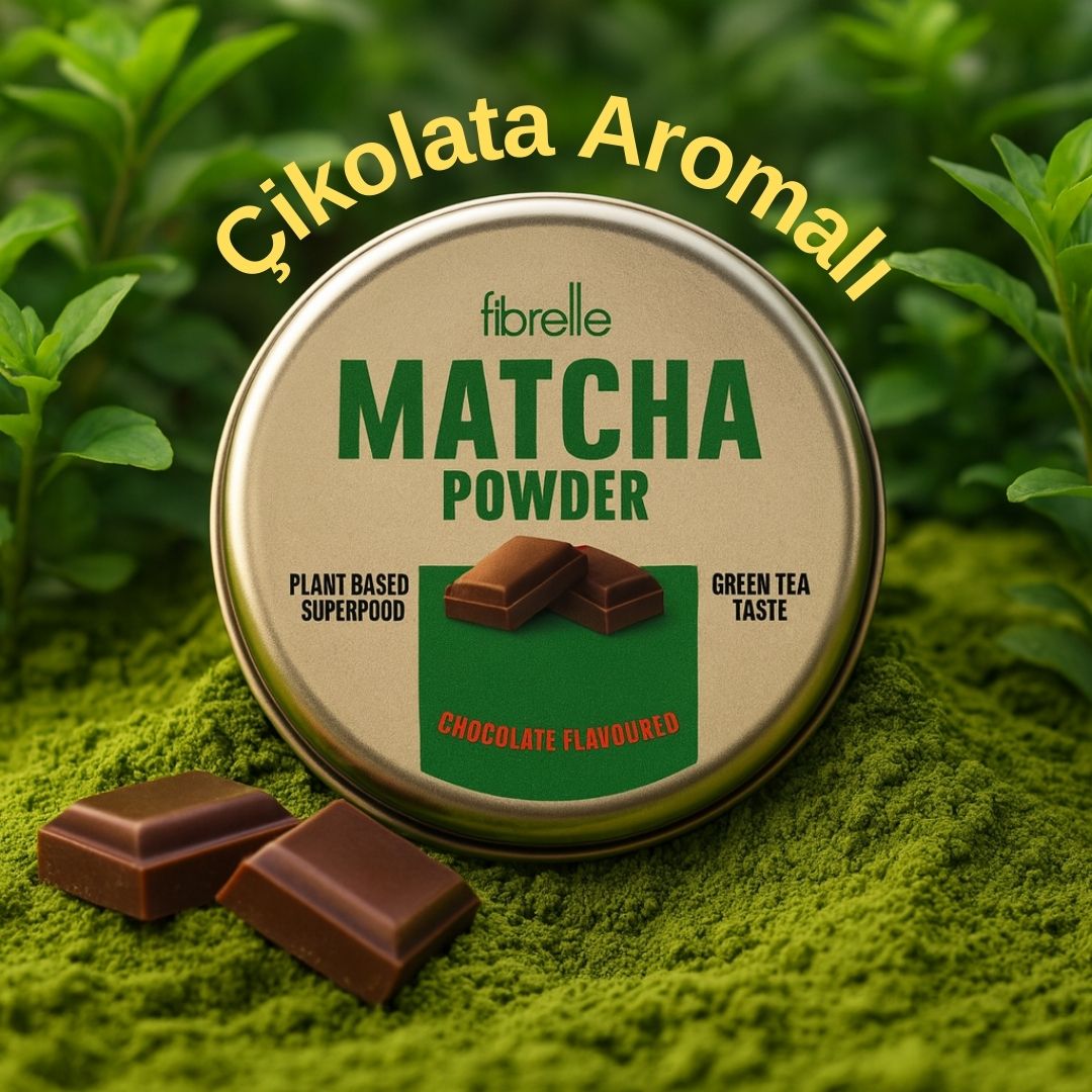 Fibrelle Çikolata Aromalı Artizan Saf Matcha Tozu 25 g. (Artisan Chocolate Pure Matcha Powder)
