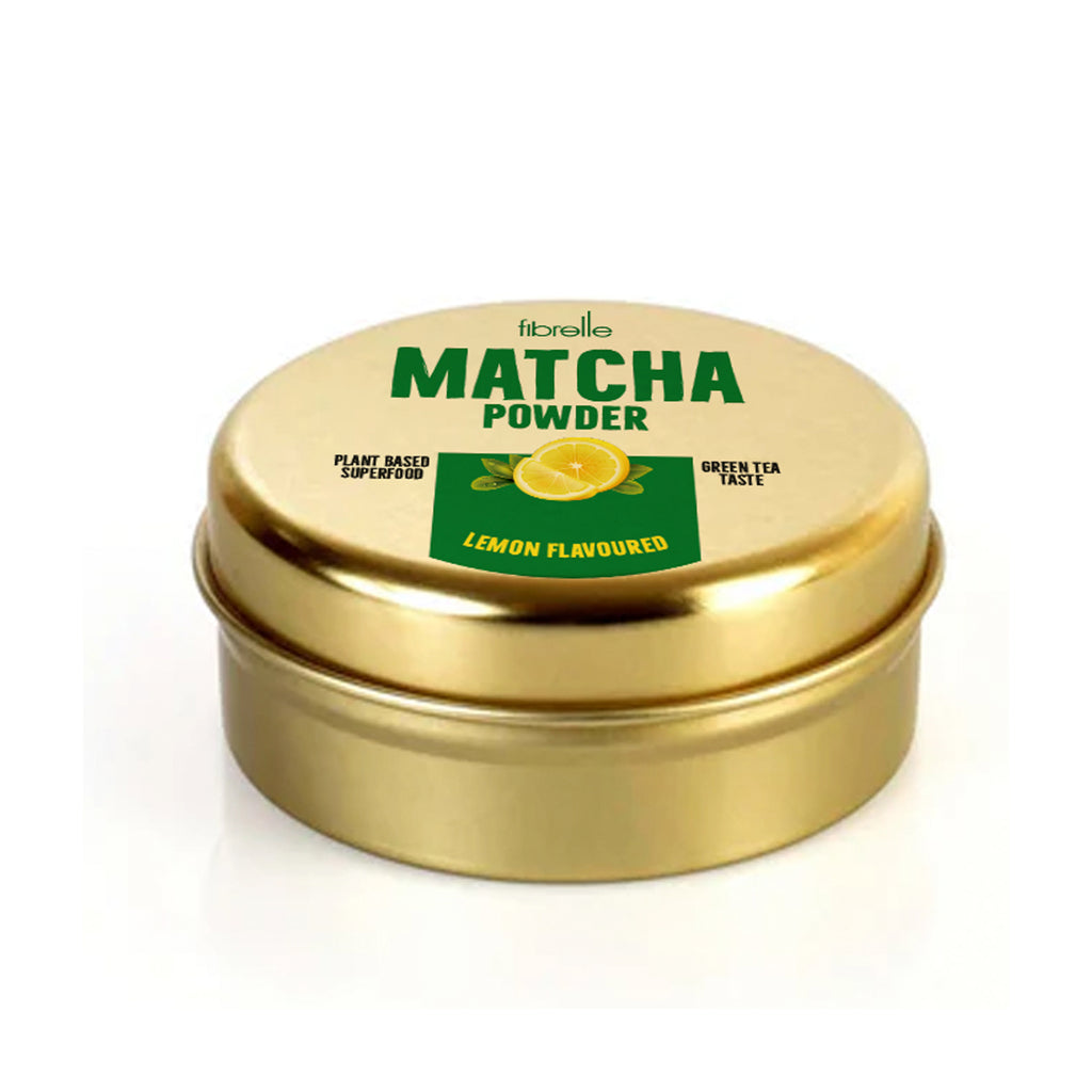 Fibrelle Limon Aromalı Artizan Saf Matcha Tozu 25 g. (Artisan Lemon Pure Matcha Powder)