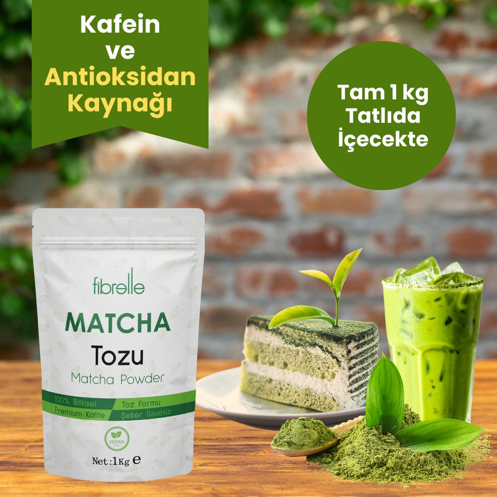 Fibrelle Saf Matcha Tozu 1 kg. (Pure Matcha Powder)