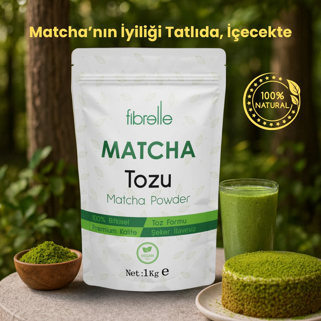 Fibrelle Saf Matcha Tozu 1 kg. (Pure Matcha Powder)