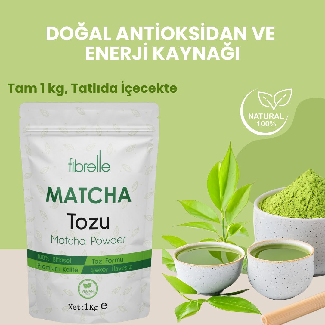 Fibrelle Saf Matcha Tozu 1 kg. (Pure Matcha Powder)