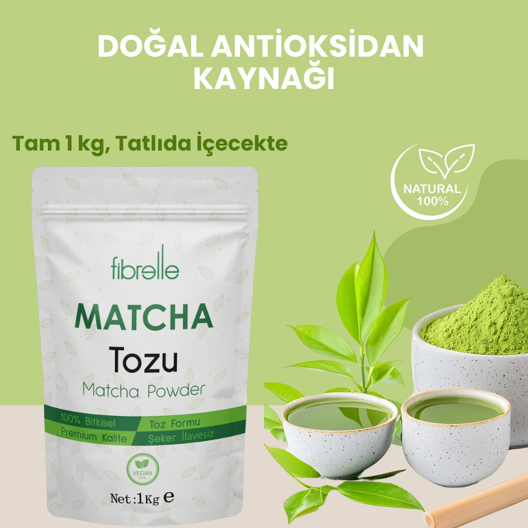 Fibrelle Saf Matcha Tozu 1 kg. (Pure Matcha Powder)