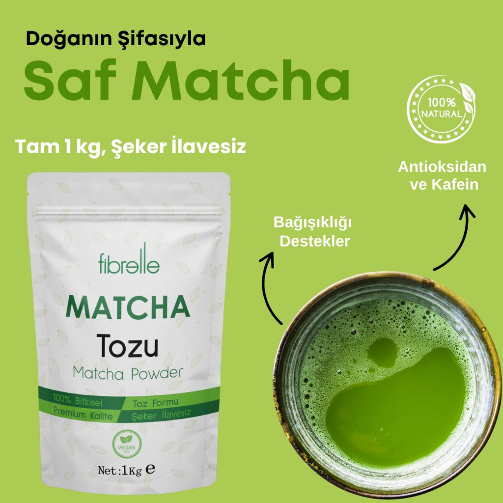 Fibrelle Saf Matcha Tozu 1 kg. (Pure Matcha Powder)