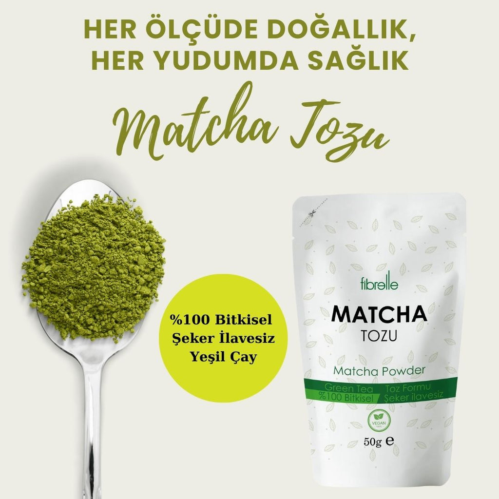 Fibrelle Saf Matcha Tozu 50 g. (Fibrelle Pure Matcha Powder)