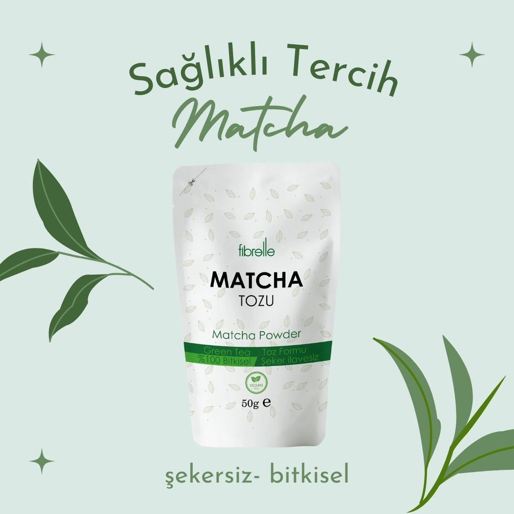 Fibrelle Saf Matcha Tozu 50 g. (Fibrelle Pure Matcha Powder)