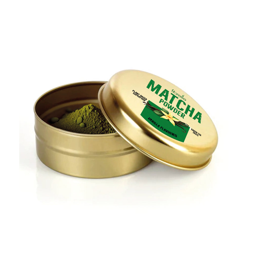 Fibrelle Vanilya Aromalı Artizan Saf Matcha Tozu 25 g. (Artisan Vanilla Pure Matcha Powder)