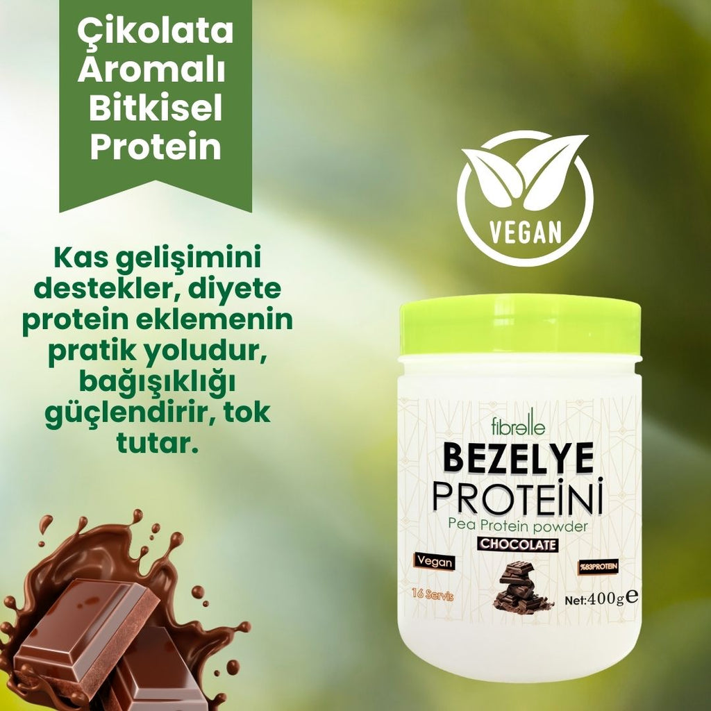 Fibrelle Bezelye Protein Çikolata Aromalı 400 g