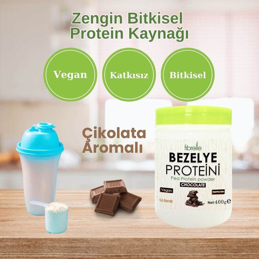 Fibrelle Bezelye Protein Çikolata Aromalı 400 g