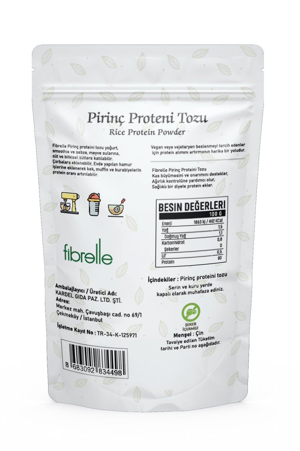 Fibrelle Pirinç Protein 100 g
