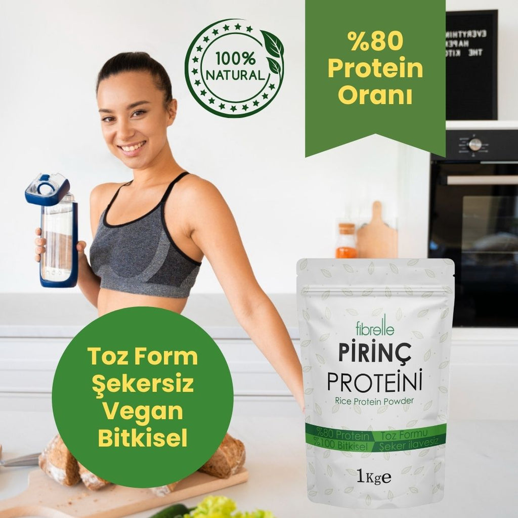 Fibrelle Pirinç Protein 1 kg.