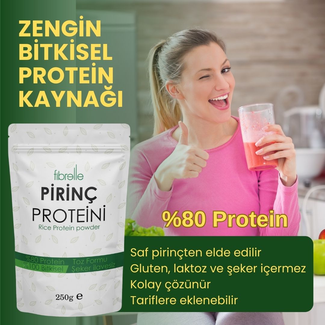 Fibrelle Pirinç Protein 250 g