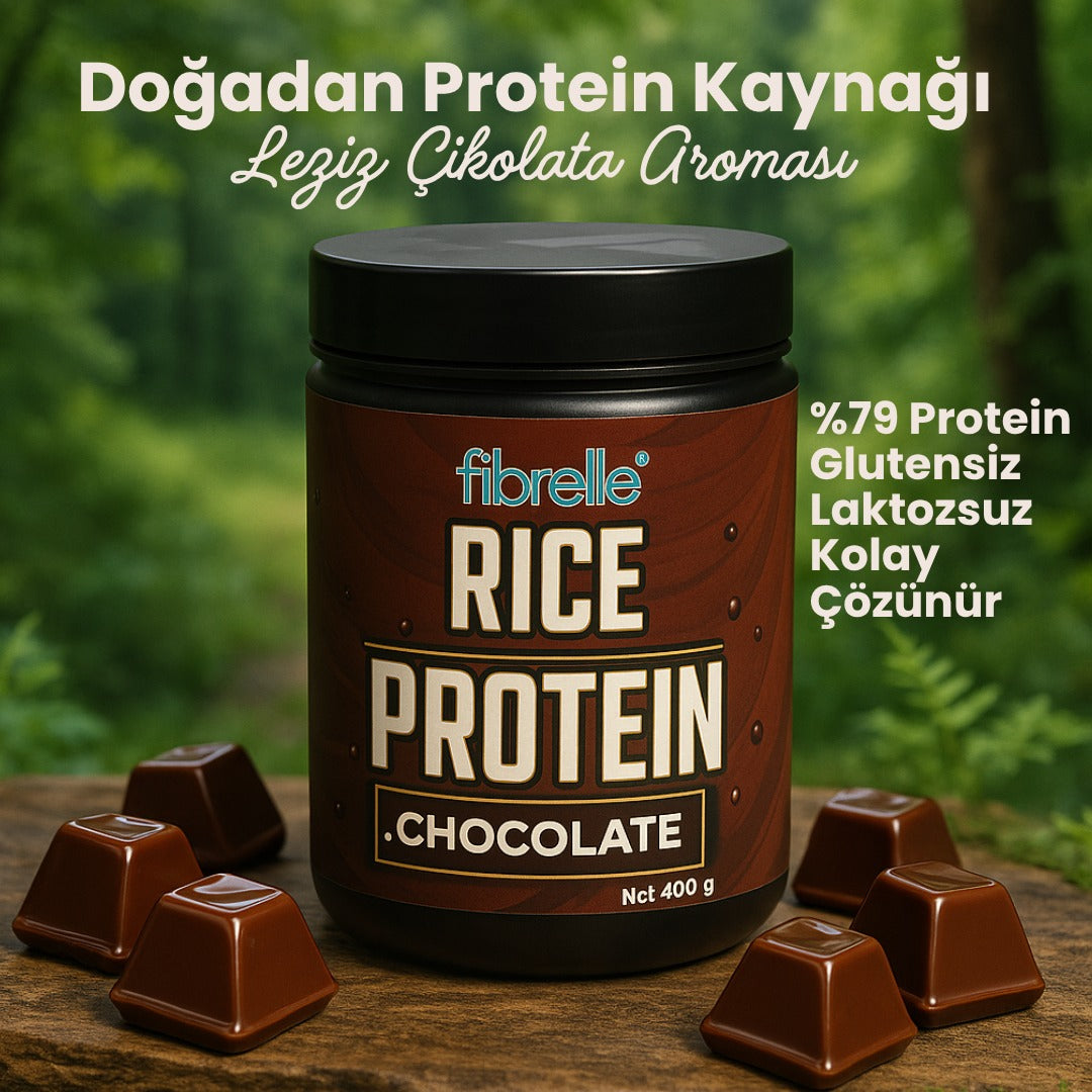 Fibrelle Rice Protein Çikolata Aromalı 400g