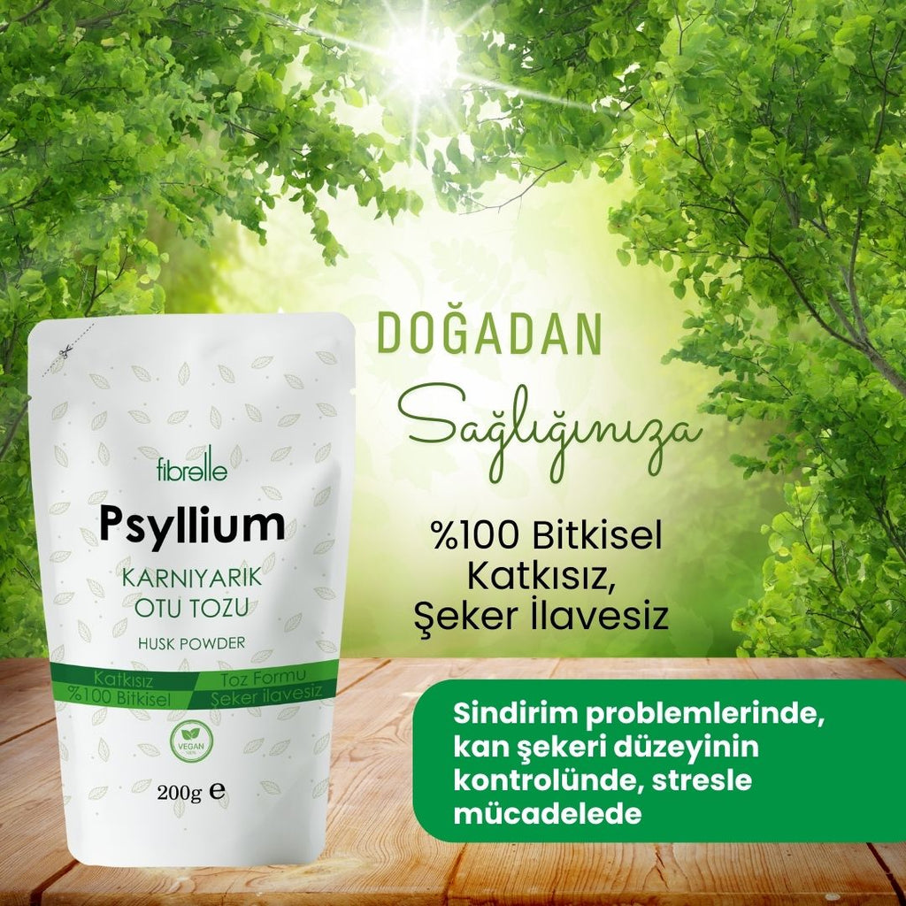 Fibrelle Psyllium ( Karnıyarık Otu Tozu ) 200 gr