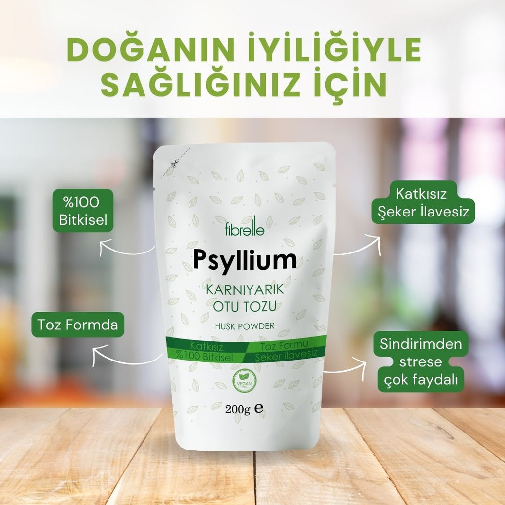 Fibrelle Psyllium ( Karnıyarık Otu Tozu ) 200 gr
