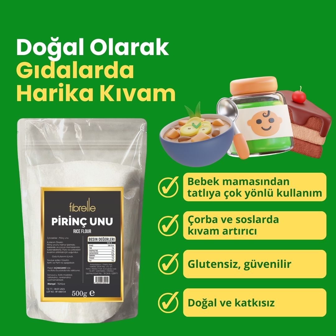 Fibrelle Pirinç Unu 500 g
