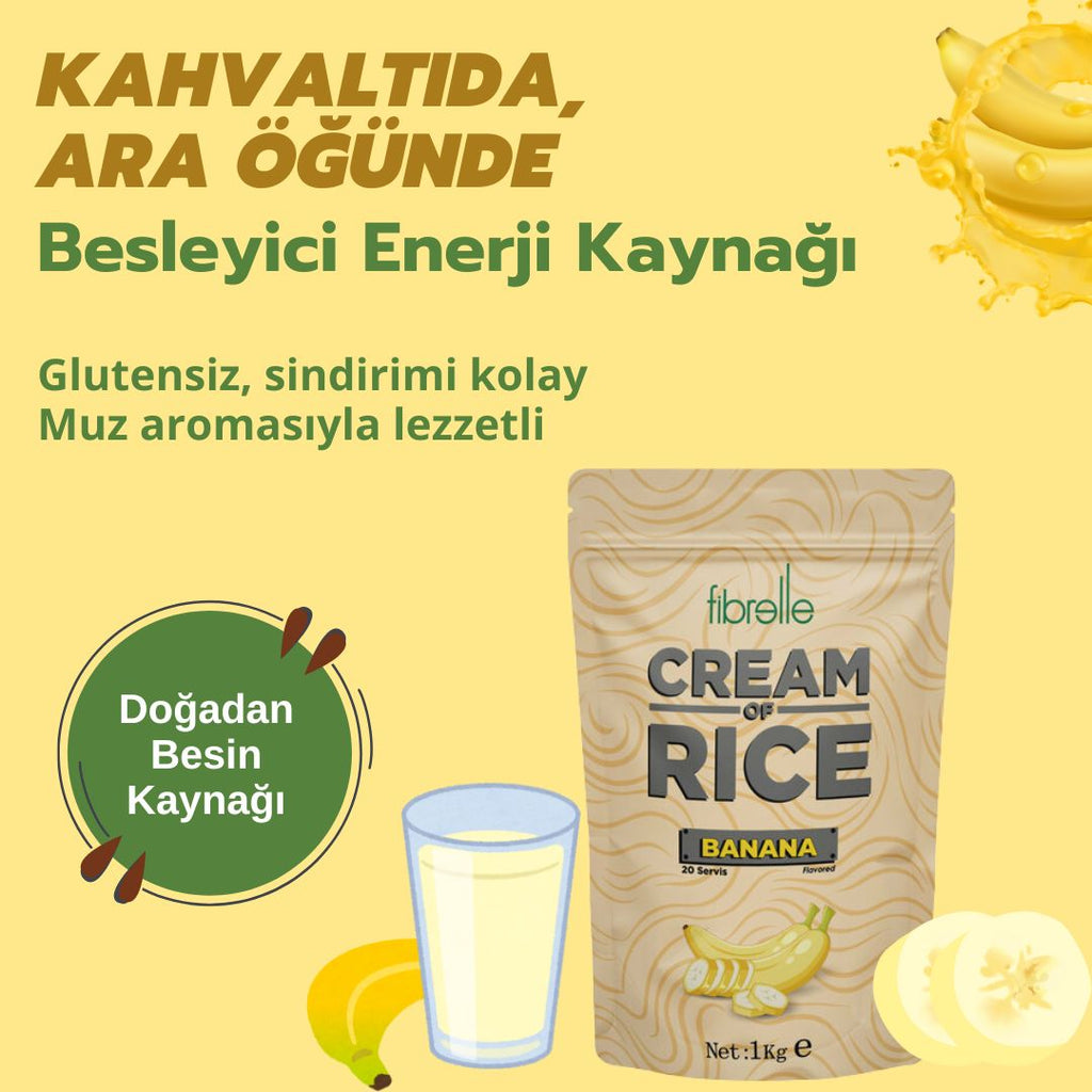 Fibrelle CREAM OF RİCE Muz 1 Kg
