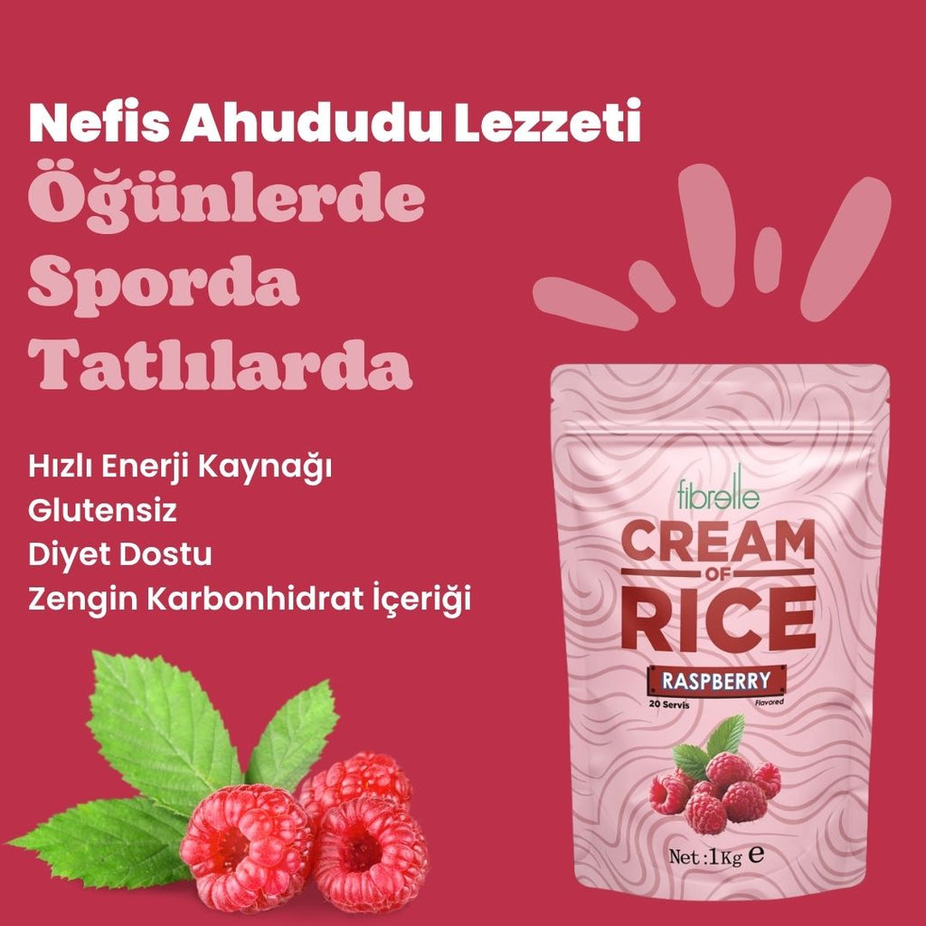 Fibrelle CREAM OF RİCE Ahududu 1 Kg