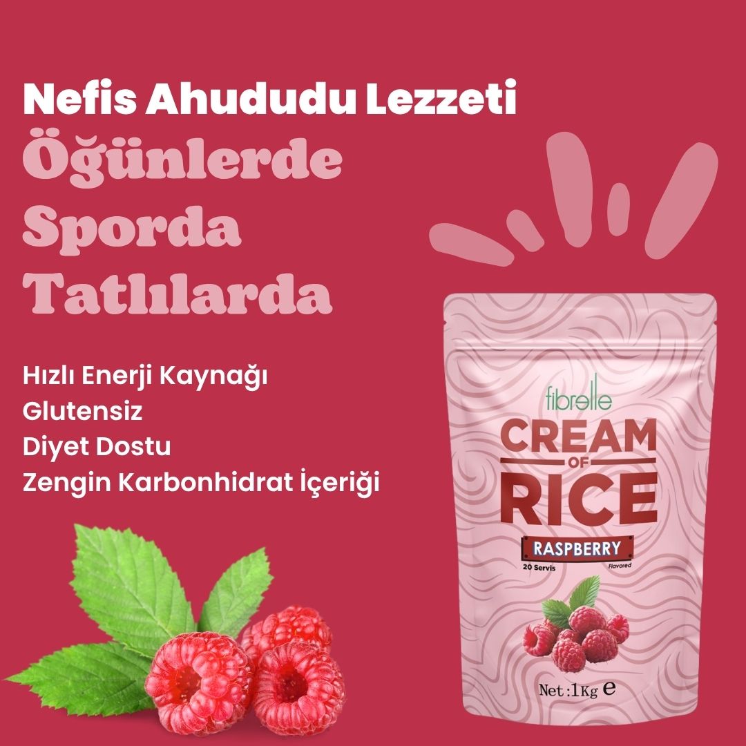 Fibrelle CREAM OF RİCE Ahududu 1 Kg