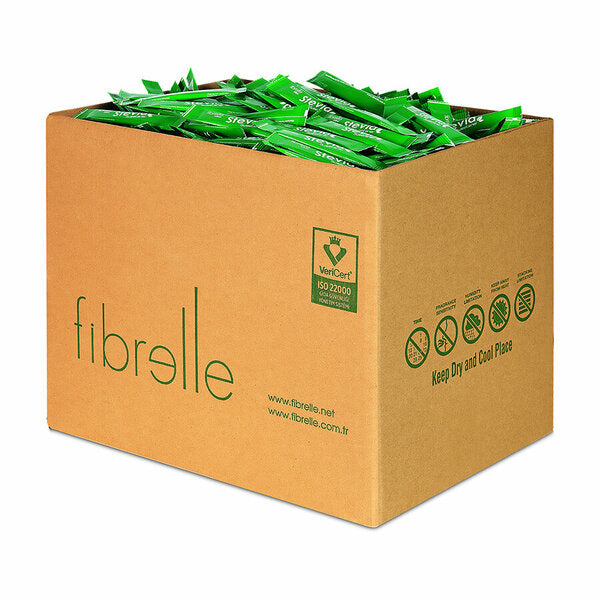 Fibrelle Ultra Stevia Tatlandırıcı 1000 Adet Stick Kutu (0,5 gr)