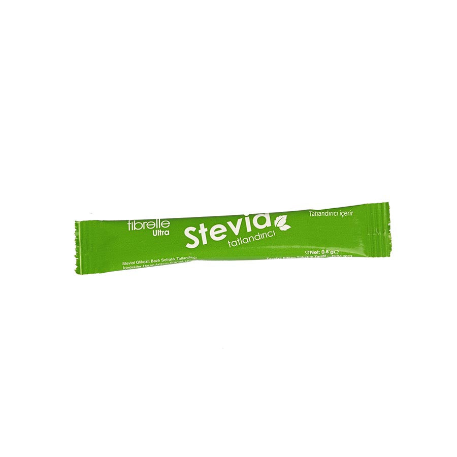 Fibrelle Ultra Stevia Tatlandırıcı 1000 Adet Stick Kutu (0,5 gr)