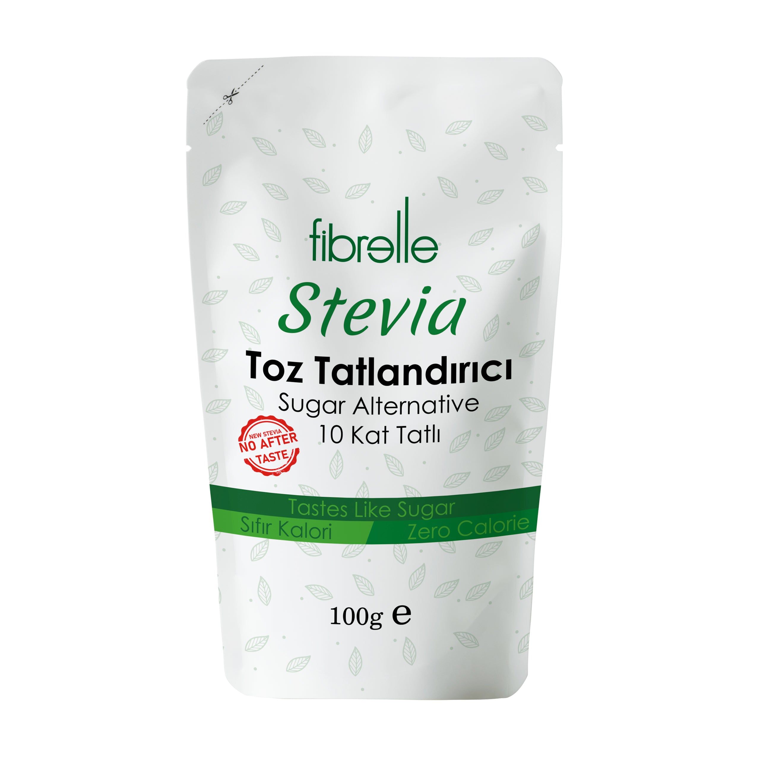 Fibrelle Ultra Stevialı Tatlandırıcı (Doypak 10 saşe x 10 g.) 100 g.
