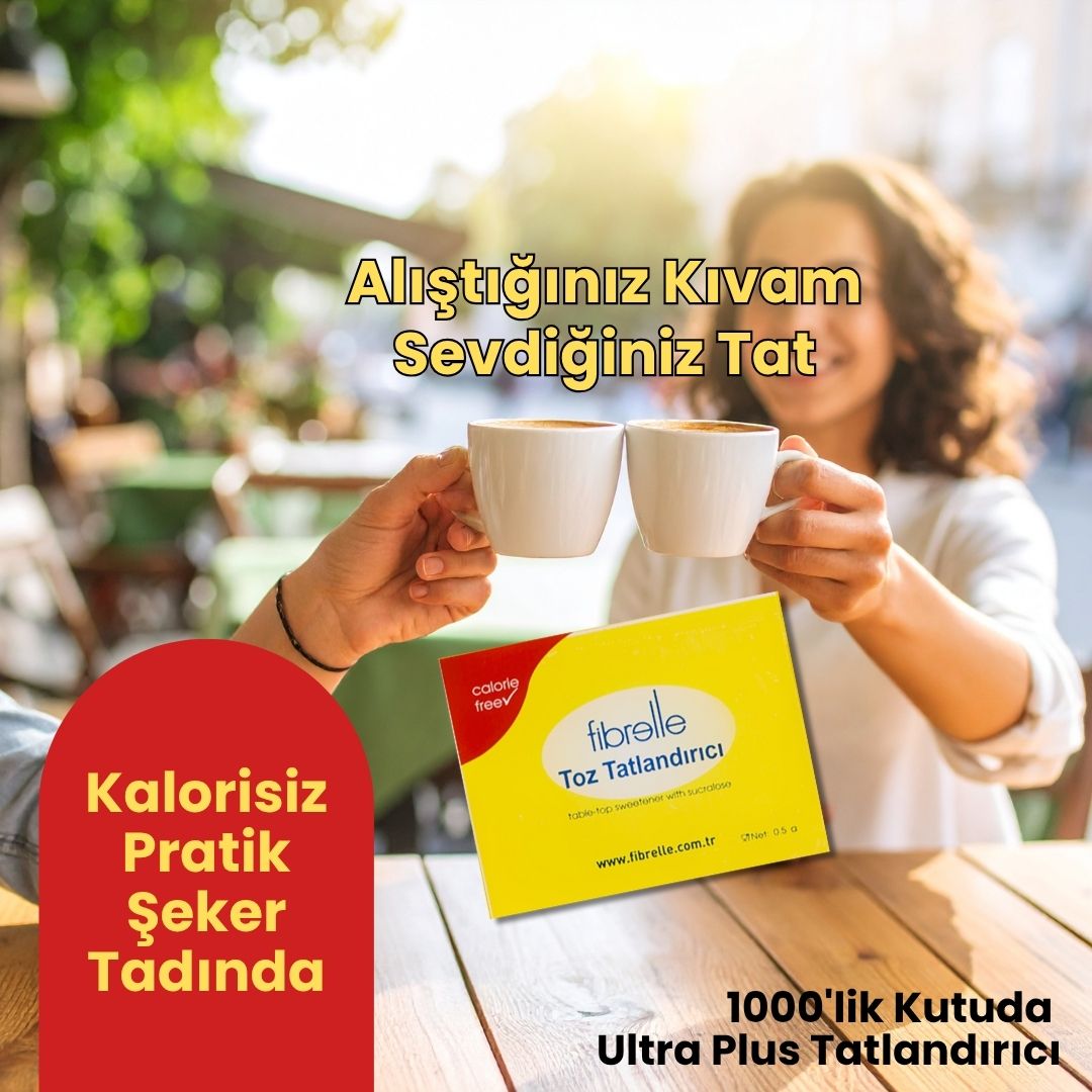 Fibrelle Ultra Plus Tatlandırıcı 1000 Adet Saşe Ambalaj 0,5 gr Toz