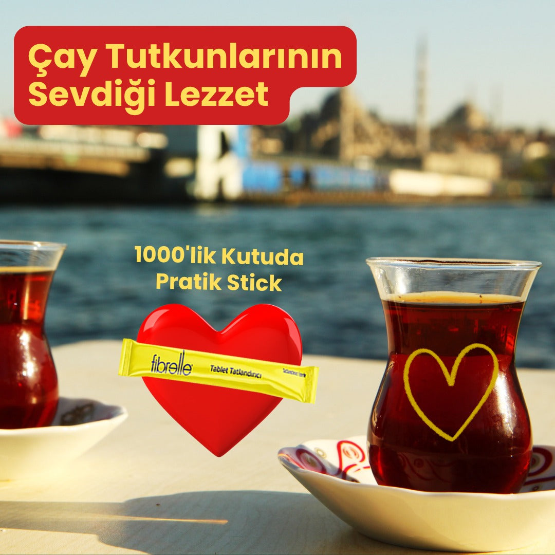 Fibrelle Tablet Tatlandırıcı 1000 Adet Tekli Stick Ambalaj-Sukralozlu