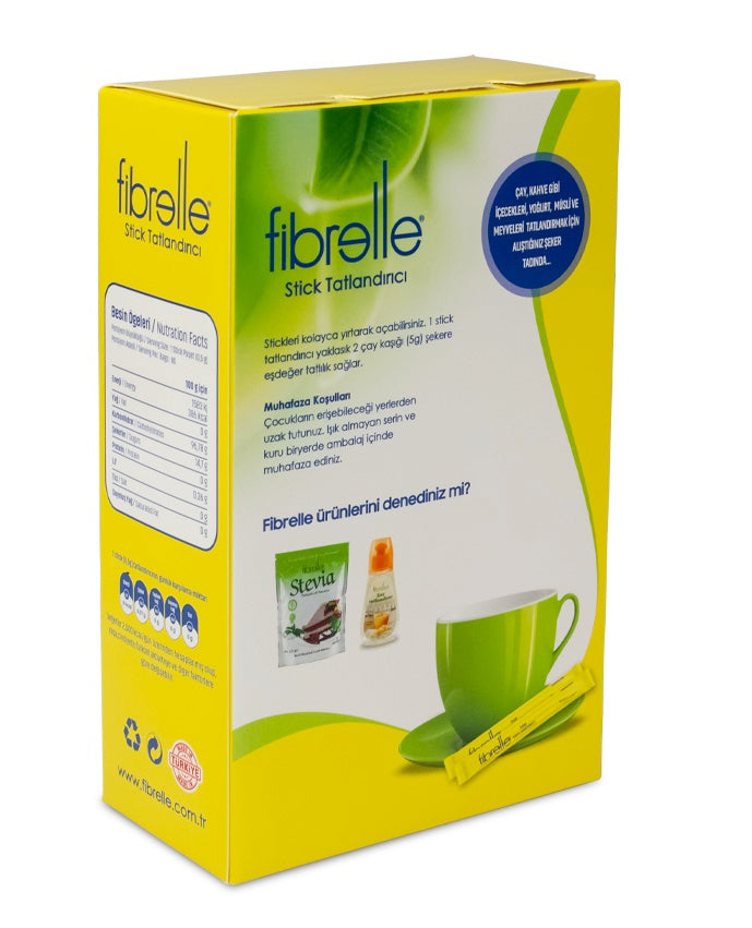 Fibrelle Ultra Plus Stick Sofralık Tatlandırıcı (0,5 g Stick 80 Adet)
