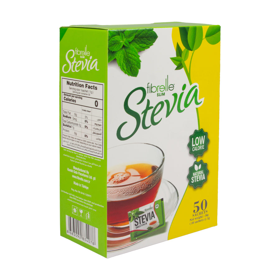 Fibrelle Slim Sachet with Sucralose and Stevia (1 g) 50 Pcs Sachet İn Boc 50 g/Box