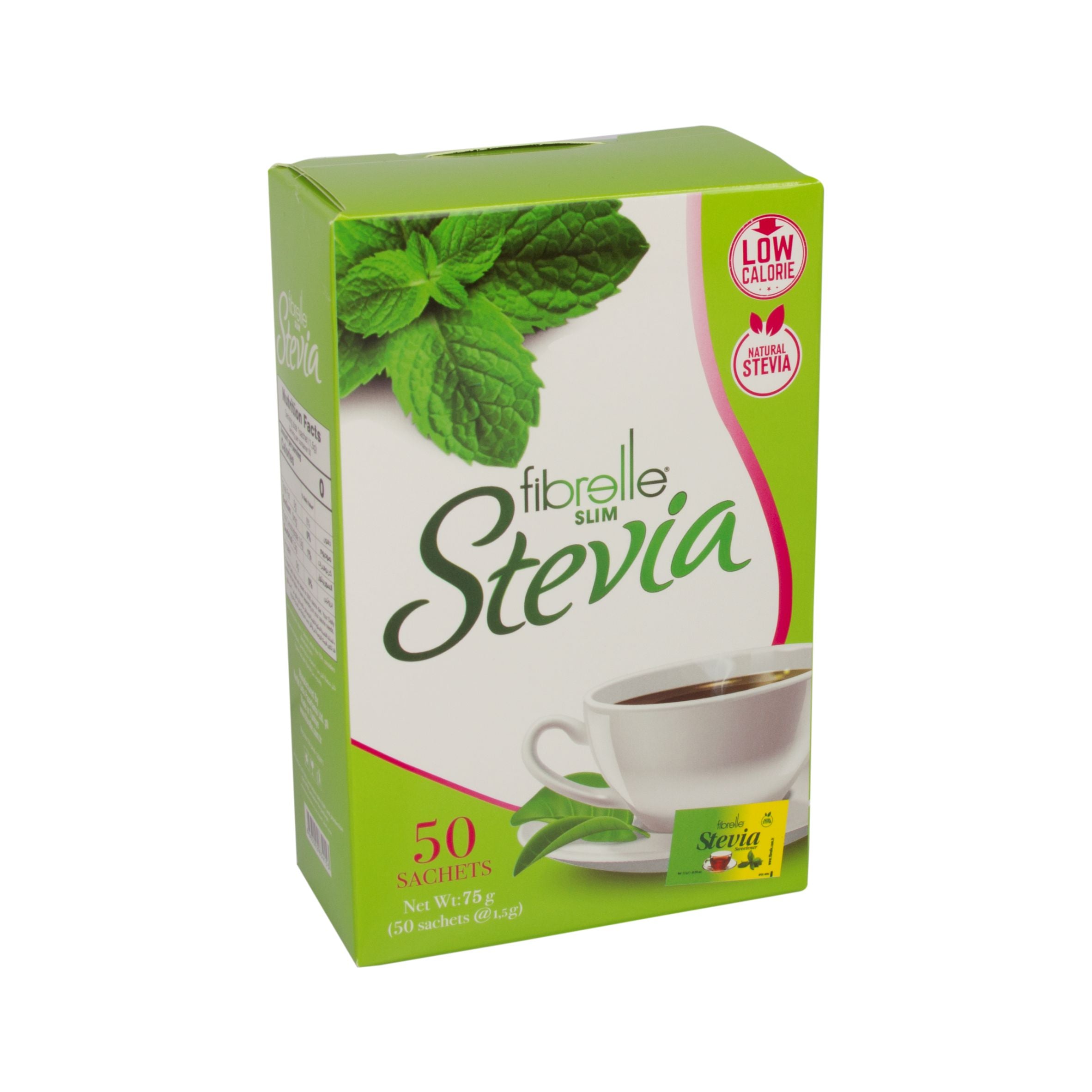 Fibrelle Slim Sachet with Sucralose and Stevia (1,5 g) 50 Pcs Sachet İn Boc 75 g/Box