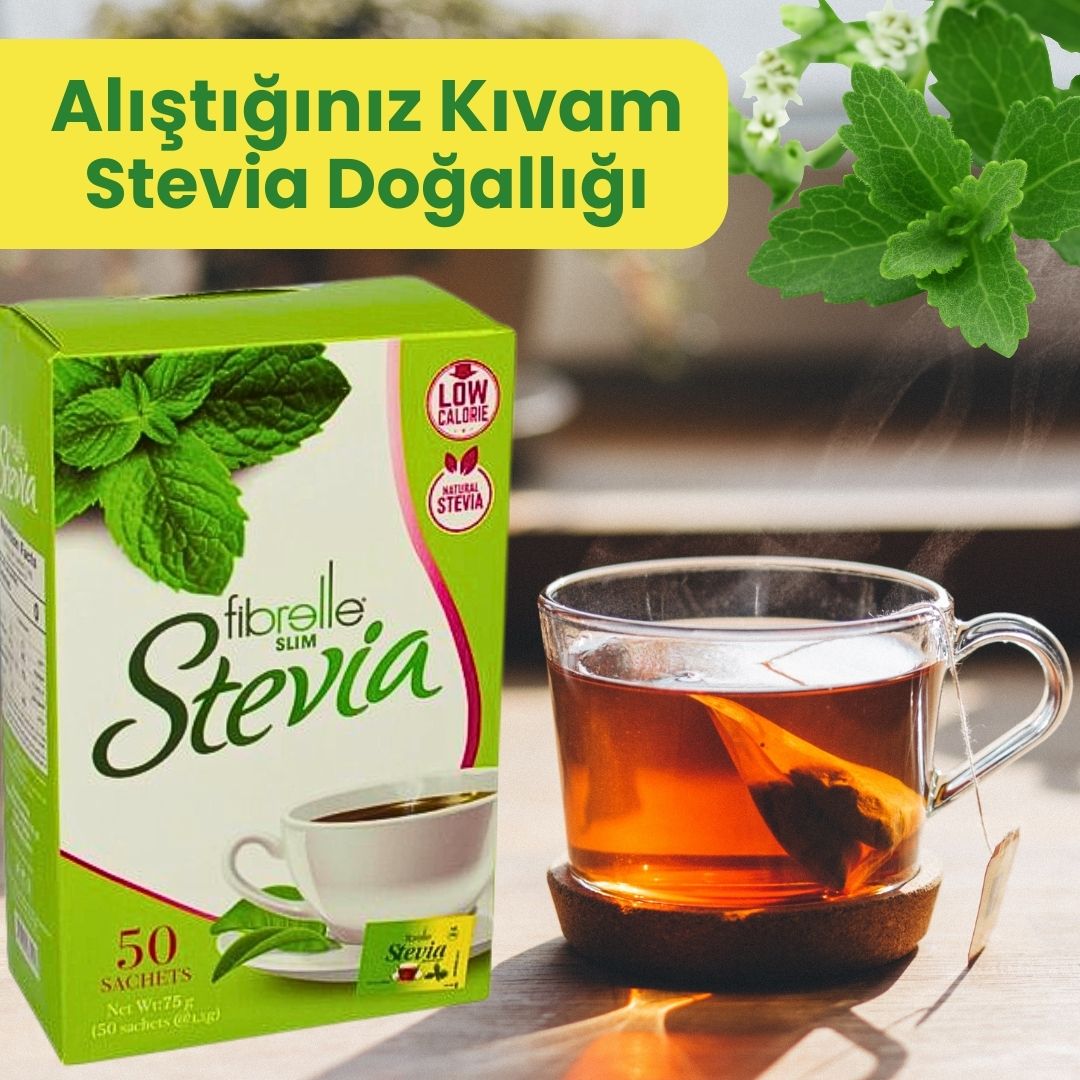 Fibrelle Slim Sachet with Sucralose and Stevia (1,5 g) 50 Pcs Sachet İn Boc 75 g/Box