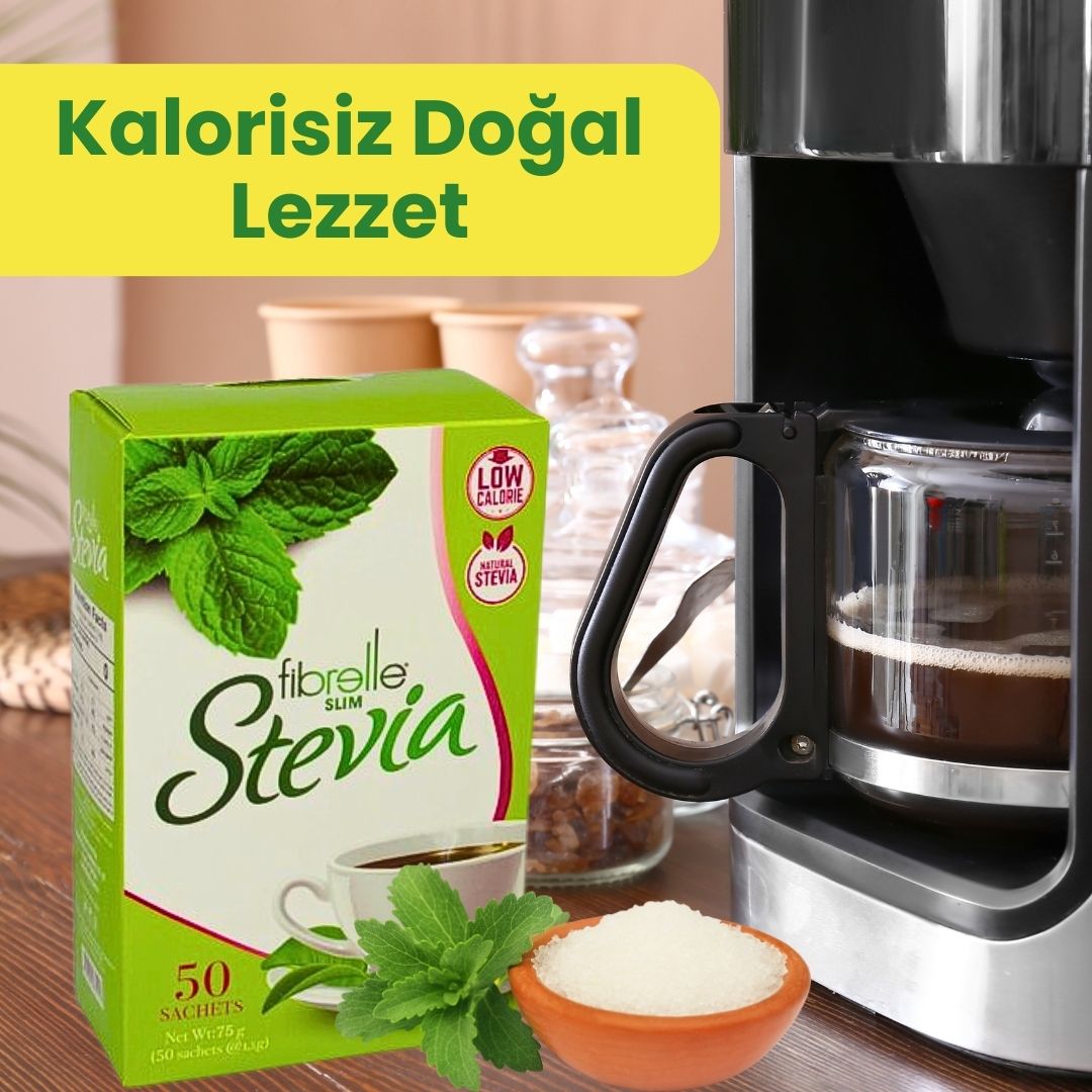 Fibrelle Slim Sachet with Sucralose and Stevia (1,5 g) 50 Pcs Sachet İn Boc 75 g/Box