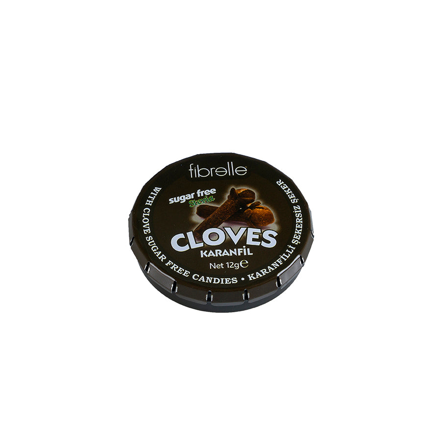 Fibrelle Stevialı Karanfilli Şekersiz Şeker (12 gr)