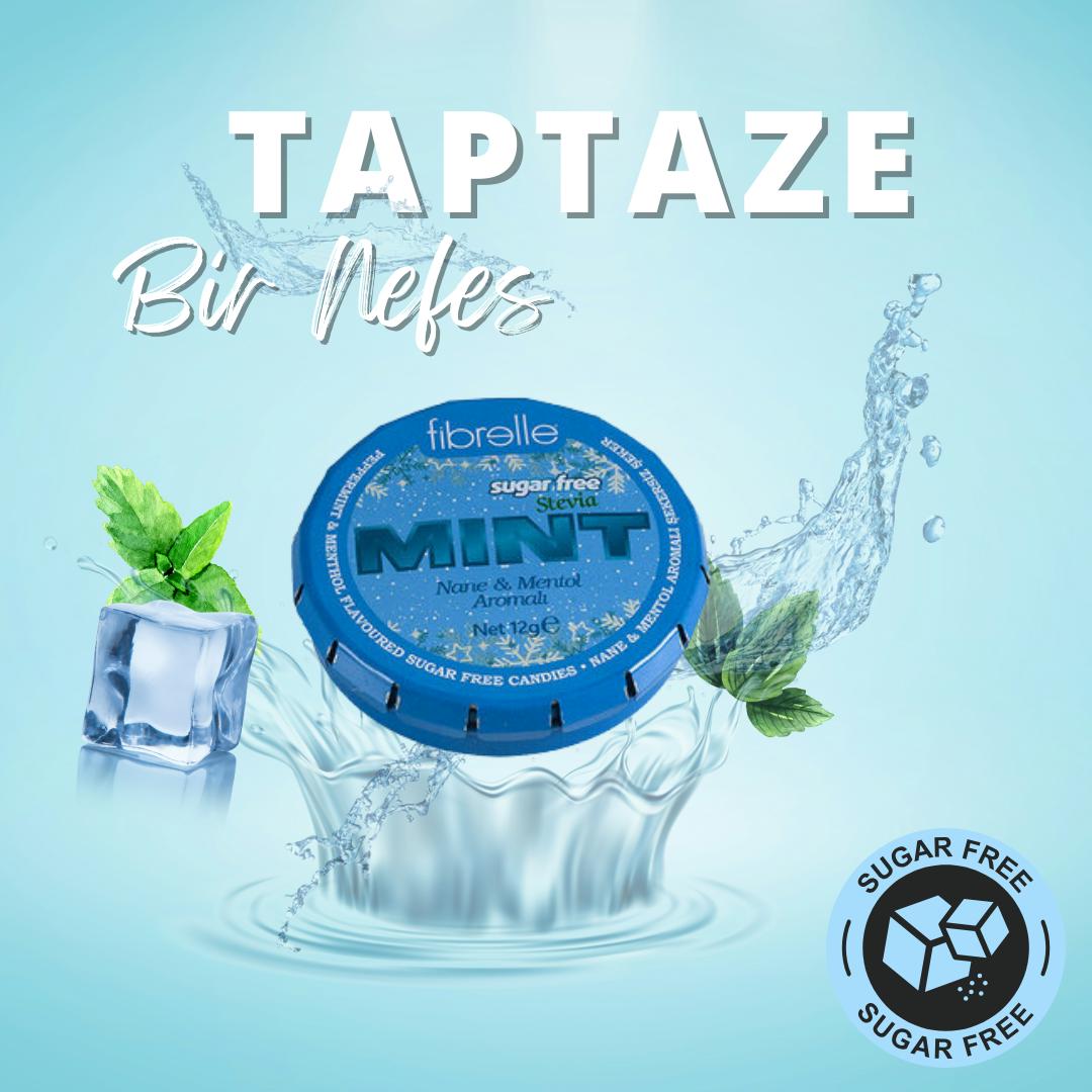 Fibrelle Stevia Naneli Şekersiz Şeker (12 gr)