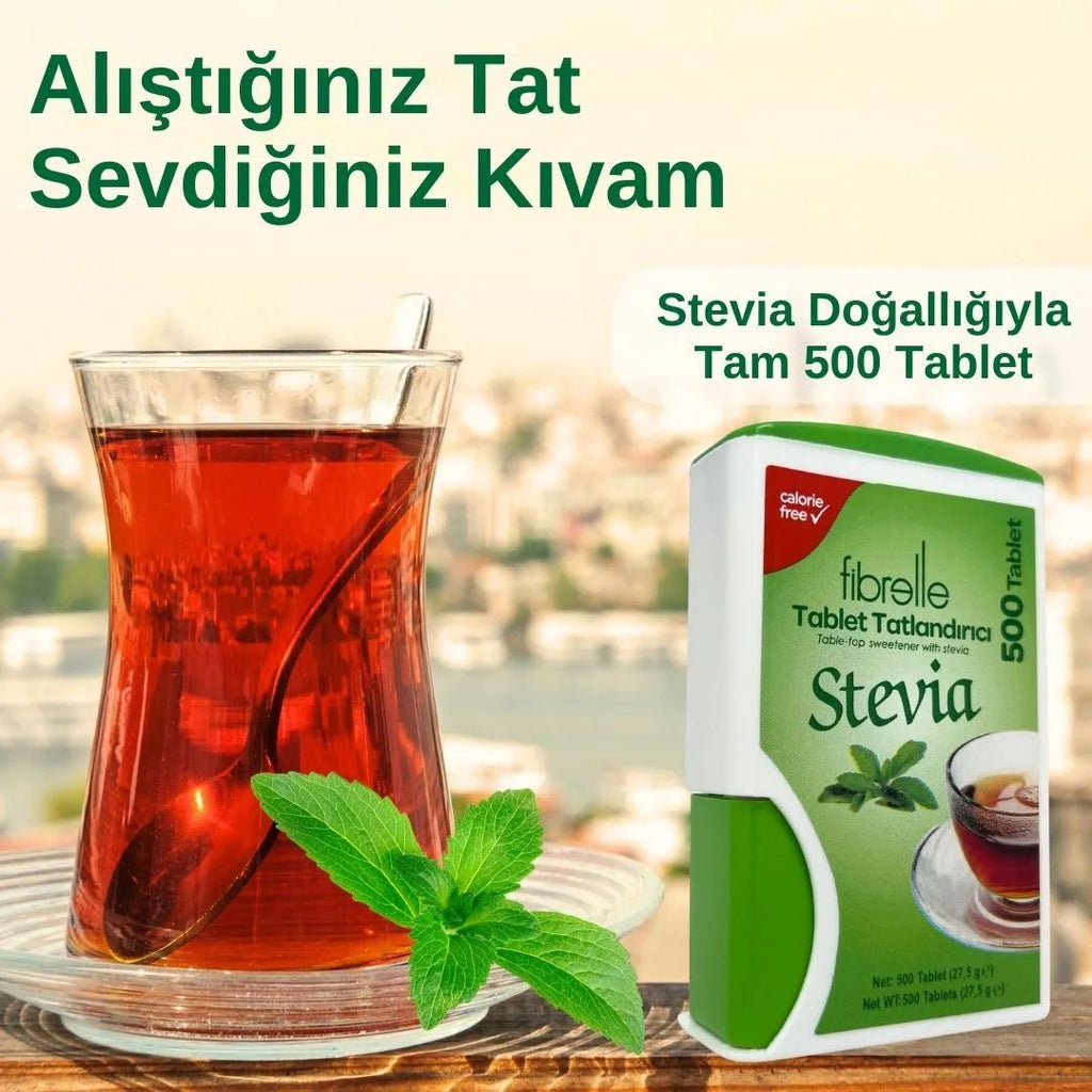 Fibrelle Stevialı Tablet Tatlandırıcı (500' lü)