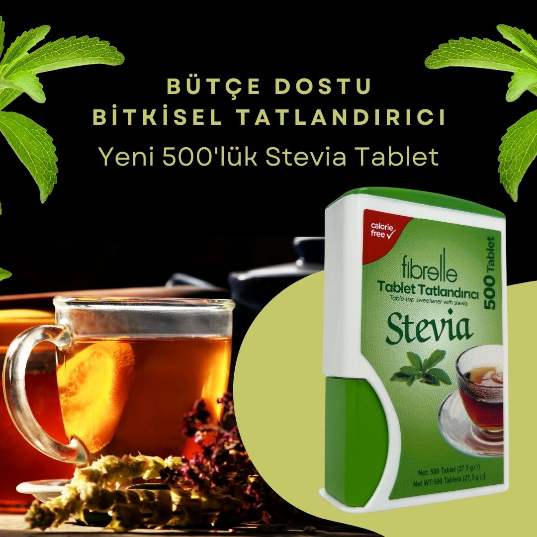 Fibrelle Stevialı Tablet Tatlandırıcı (500' lü)
