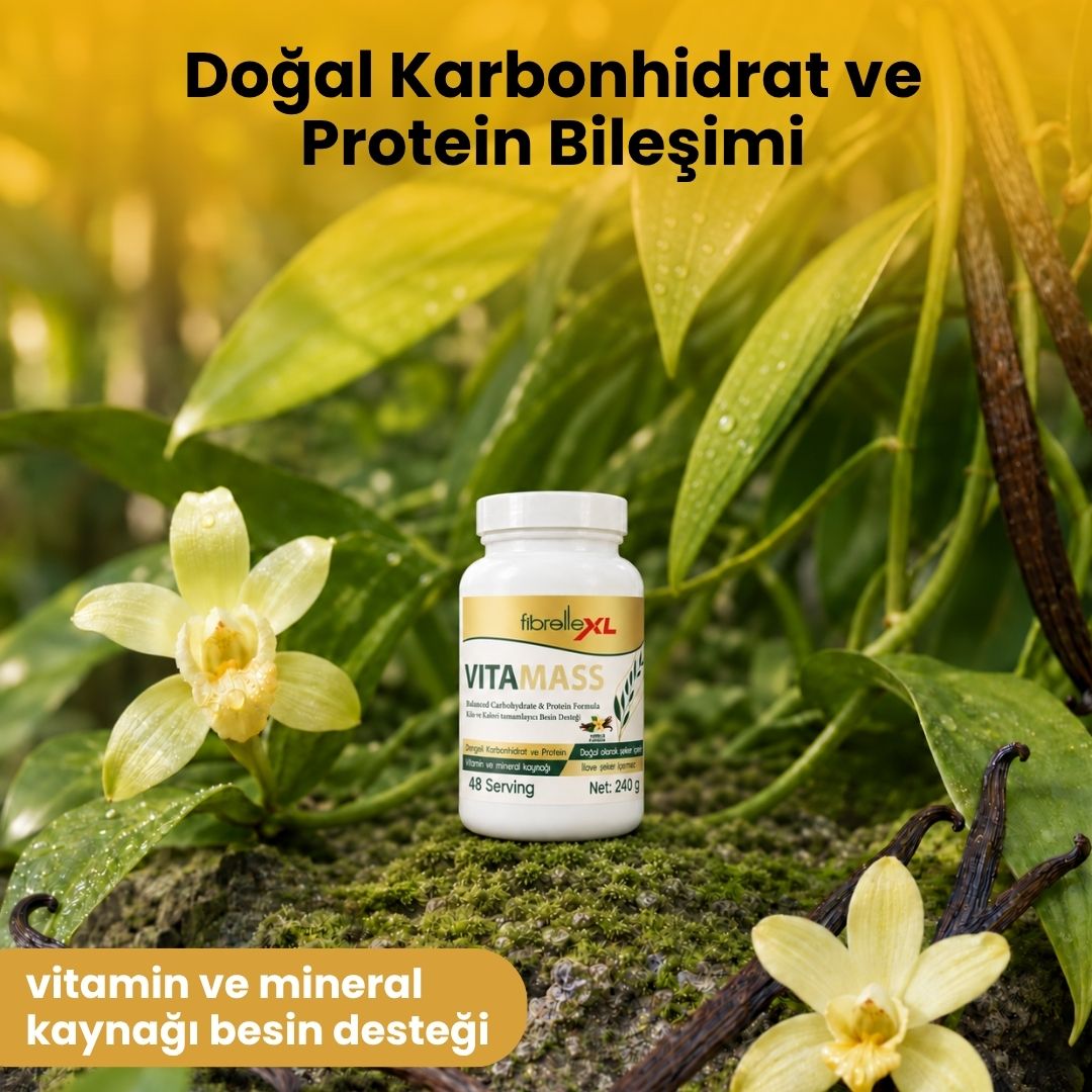 Fibrelle VitaMass Kilo ve Kalori Tamamlayıcı Besin Desteği 240 g