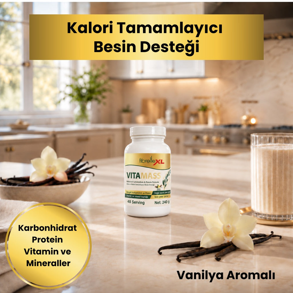 Fibrelle VitaMass Kilo ve Kalori Tamamlayıcı Besin Desteği 240 g