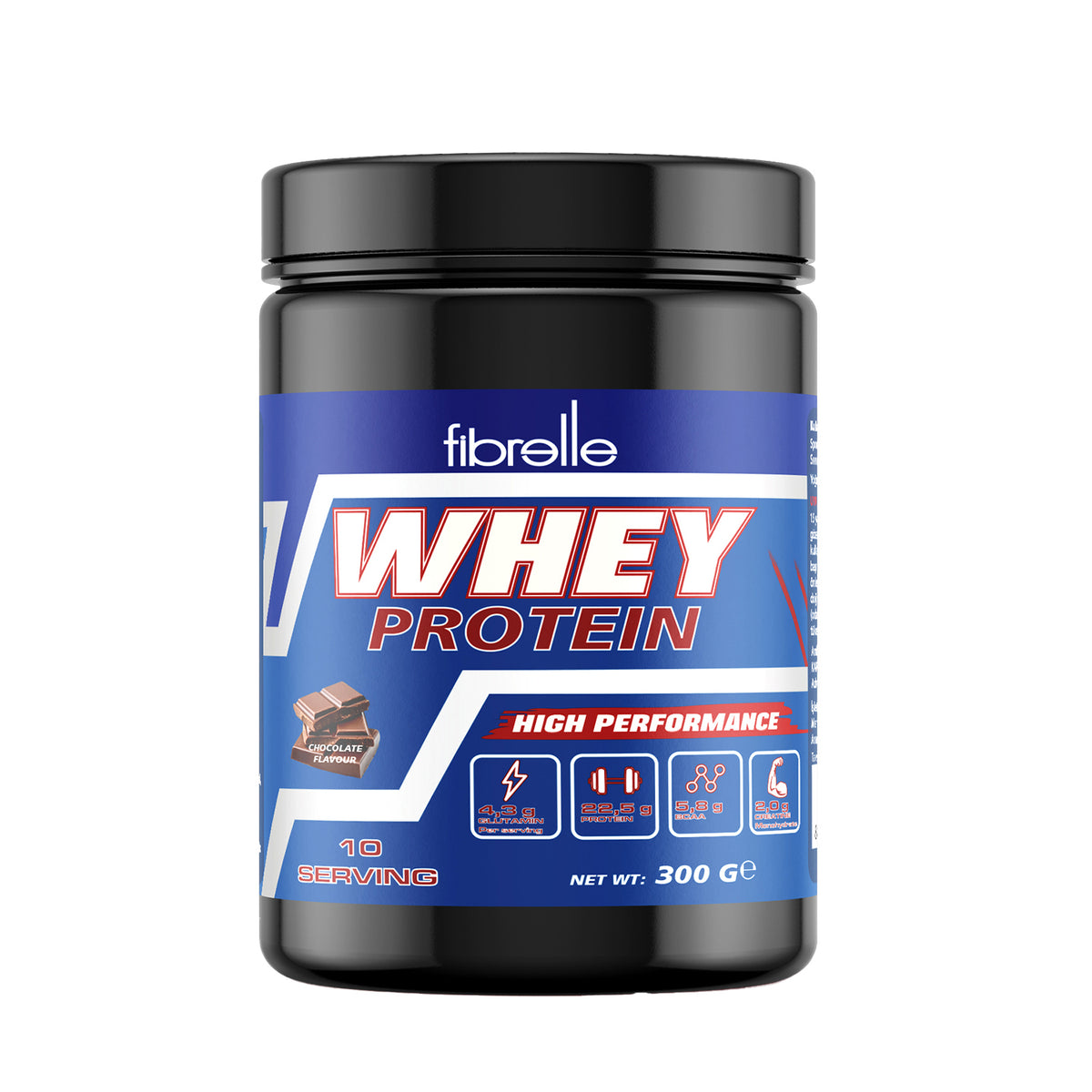 Fibrelle Whey Protein Çikolata Aromalı 300 g Protein Tozu – 10 Servis