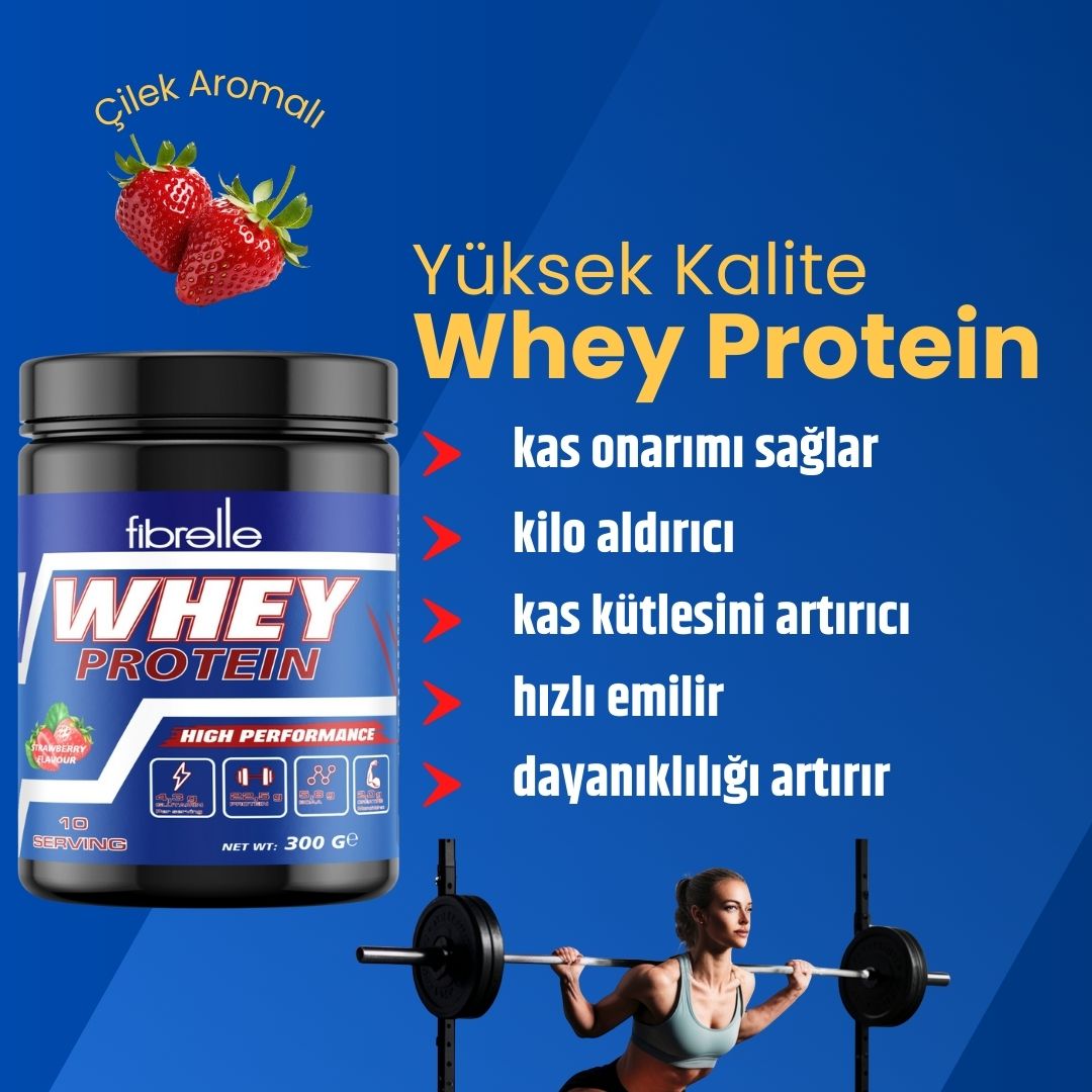 Fibrelle Whey Protein Çilek 300 g