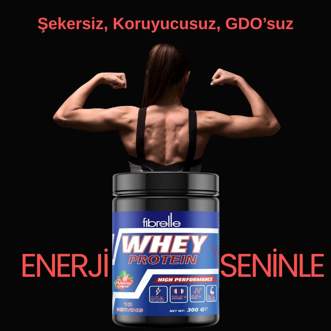 Fibrelle Whey Protein Çilek 300 g