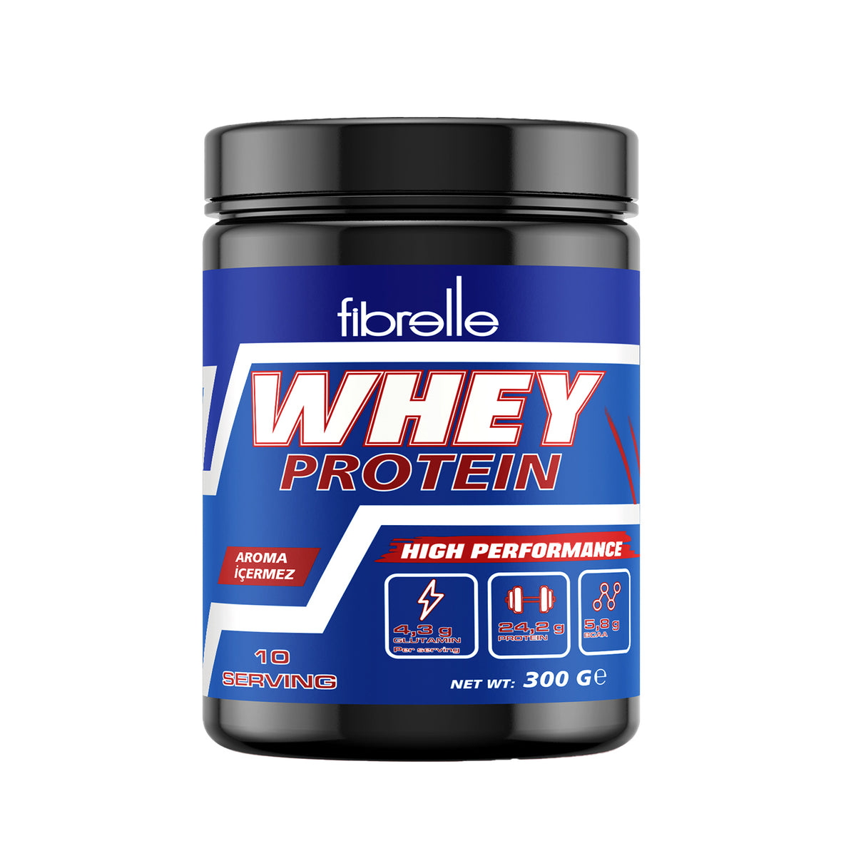 Fibrelle Whey Protein 300 g  ( Aromasız )