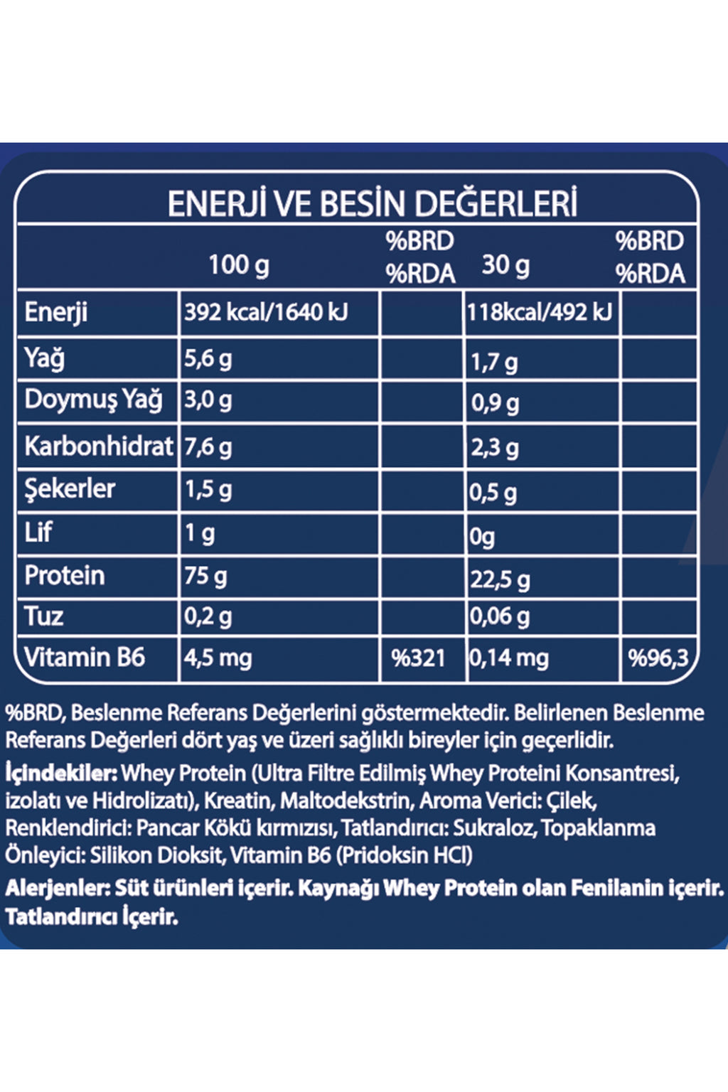 Fibrelle Whey Protein Çilek Aromalı 960 g