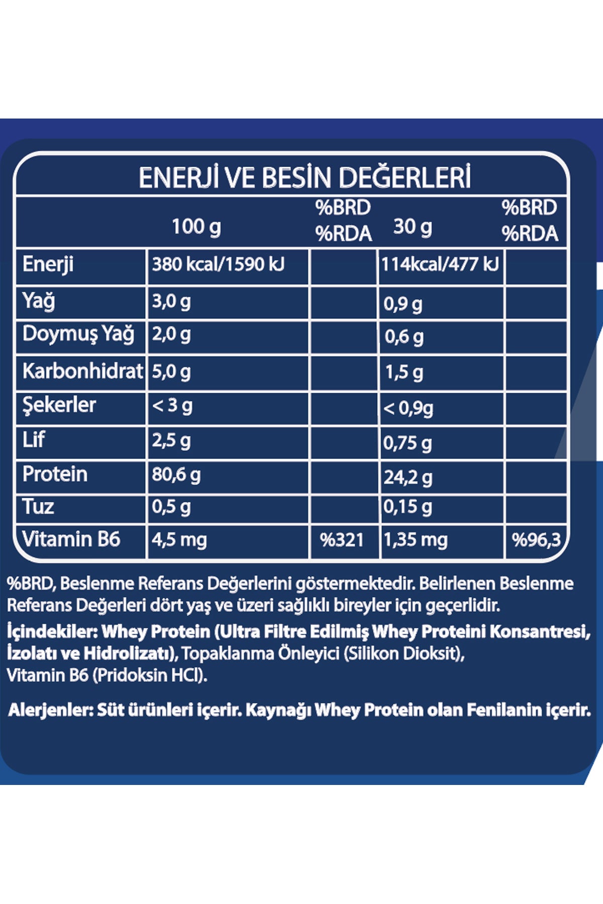 Fibrelle Whey Protein Aromasız 960 g