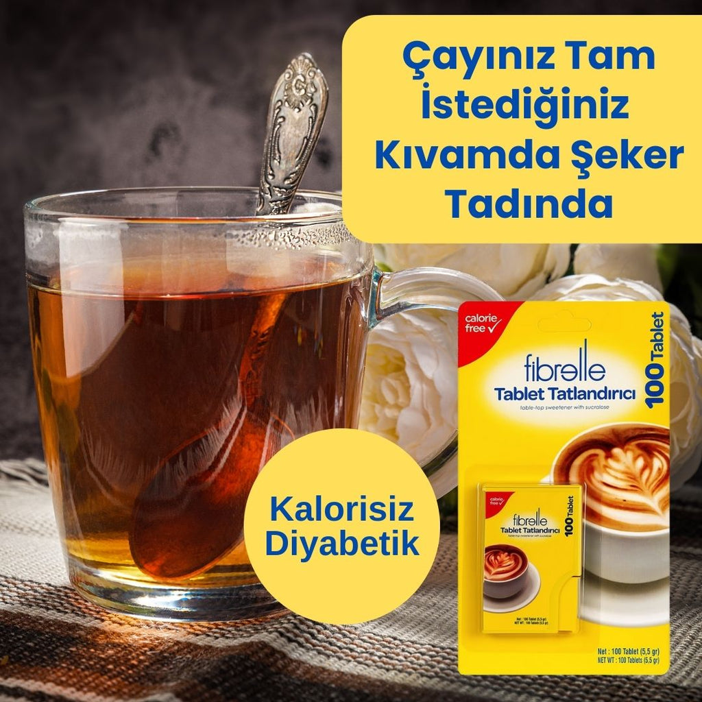 Fibrelle Cep Boy Tablet Tatlandırıcı (100' lü)