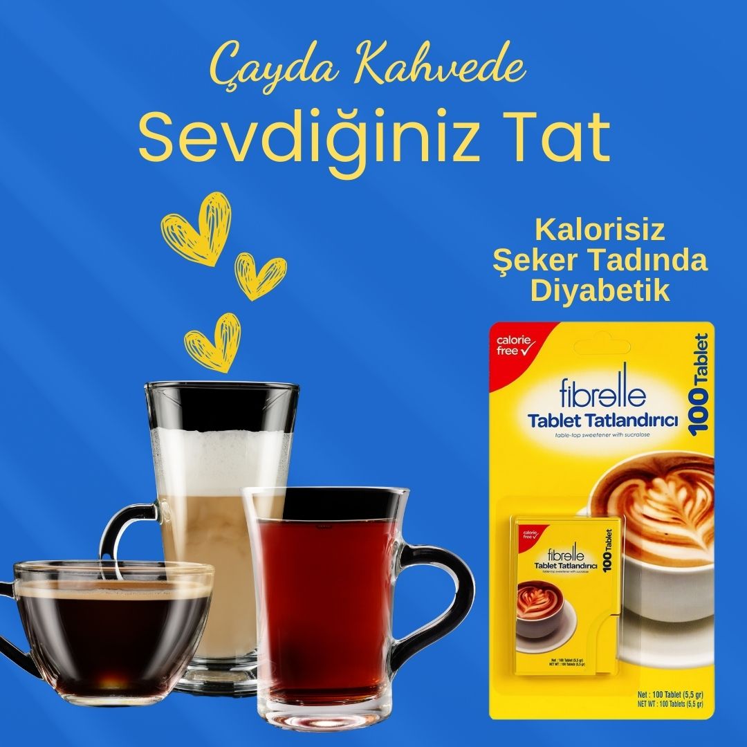 Fibrelle Cep Boy Tablet Tatlandırıcı (100' lü)