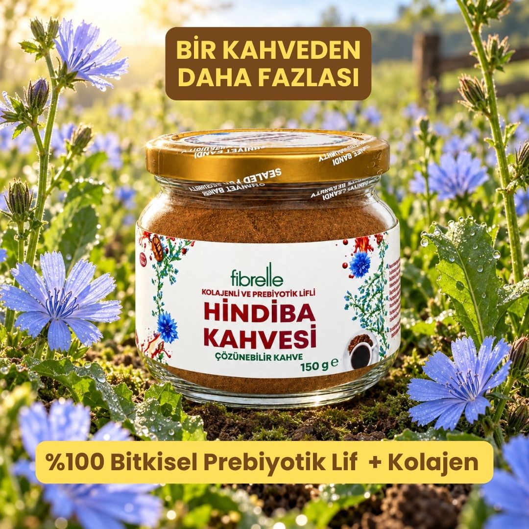 Fibrelle Kolajenli ve Prebiyotik Lifli Hindiba Kahvesi 150 g Kavanoz