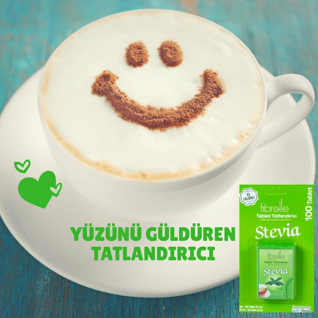 Fibrelle Cep Boy Stevialı Tablet Tatlandırıcı (100' lü)