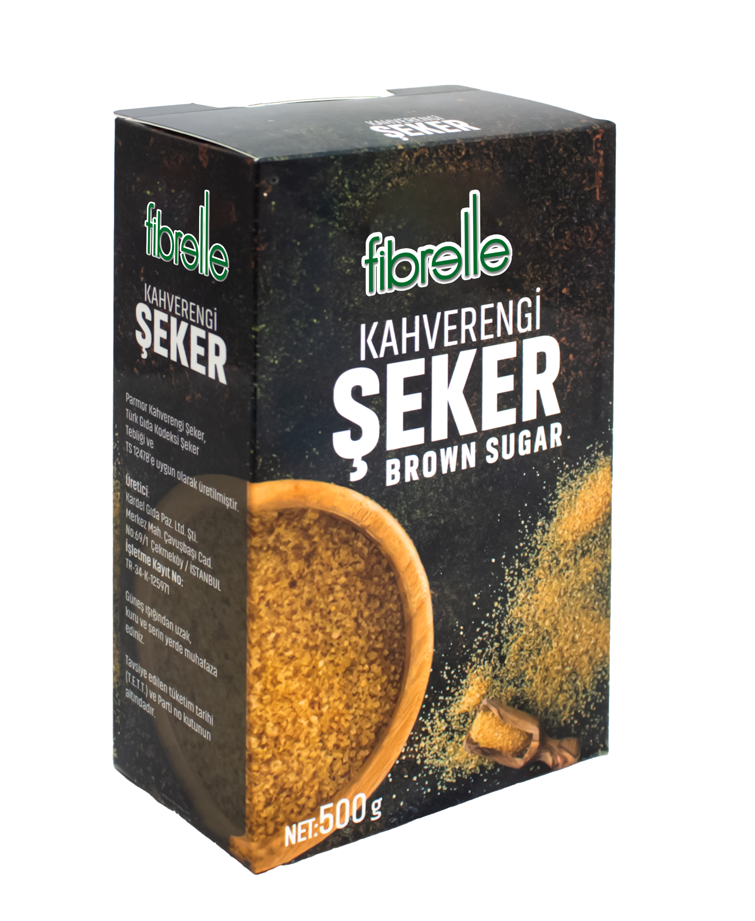 Fibrelle Kahverengi Şeker Brown Sugar 500 gr