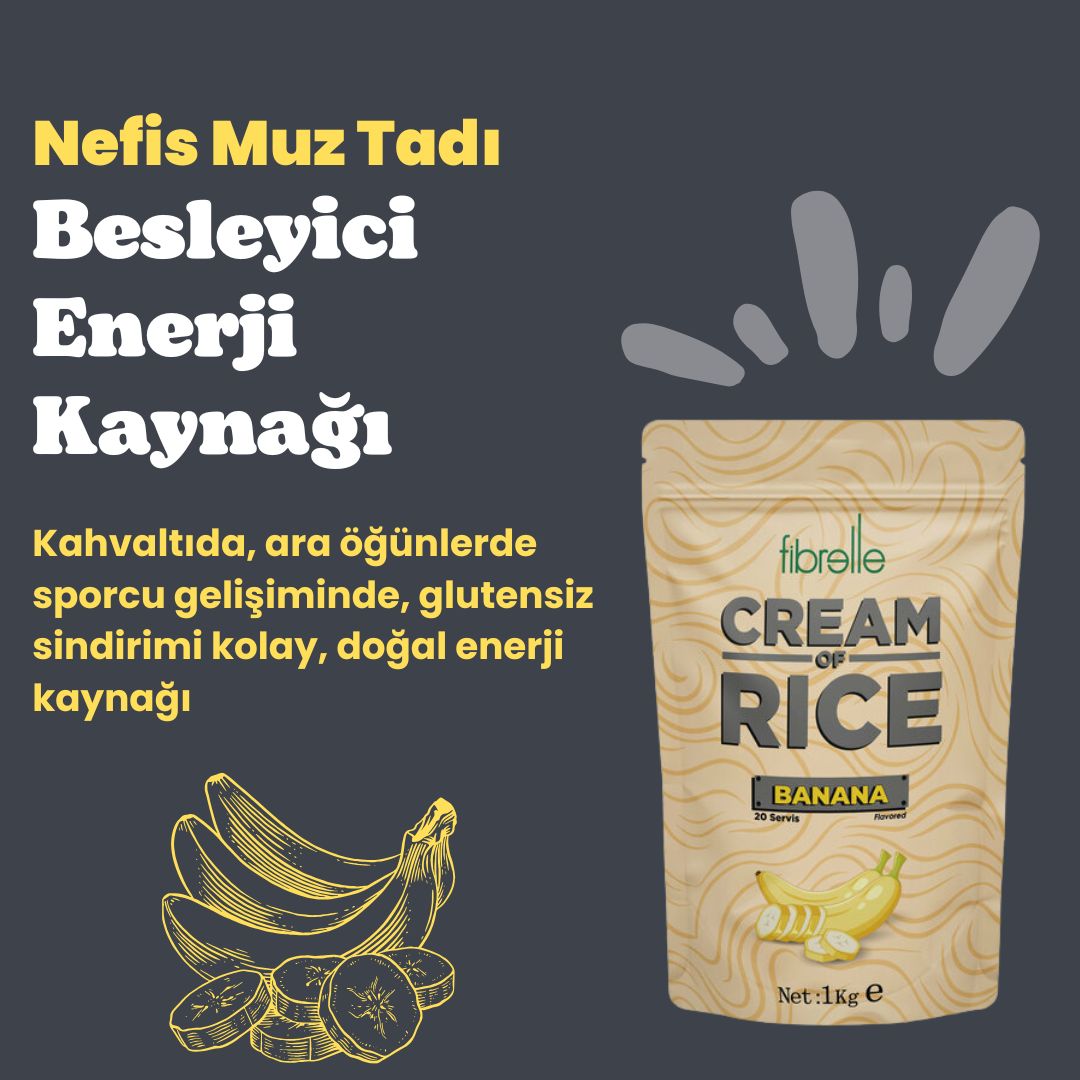 Fibrelle CREAM OF RİCE Muz 1 Kg